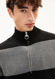 Pullover MAAURES black-mid grey melange | ARMEDANGELS
