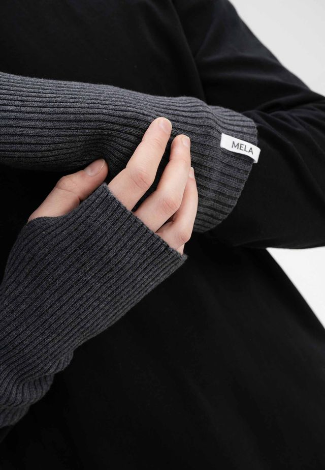 Wrist Warmers DIPTA anthrazit melange | MELAWEAR
