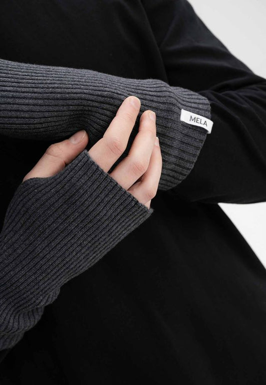 Wrist Warmers DIPTA anthrazit melange | MELAWEAR