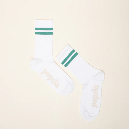 The Tennis-Socken grüne Streifen | popeia