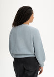 Rib Knit Cardigan BHUMA cloudy blue | MELAWEAR