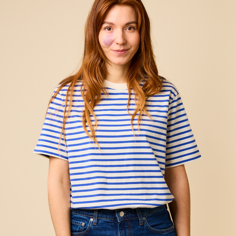 T-Shirt gestreift blau / weiß | popeia