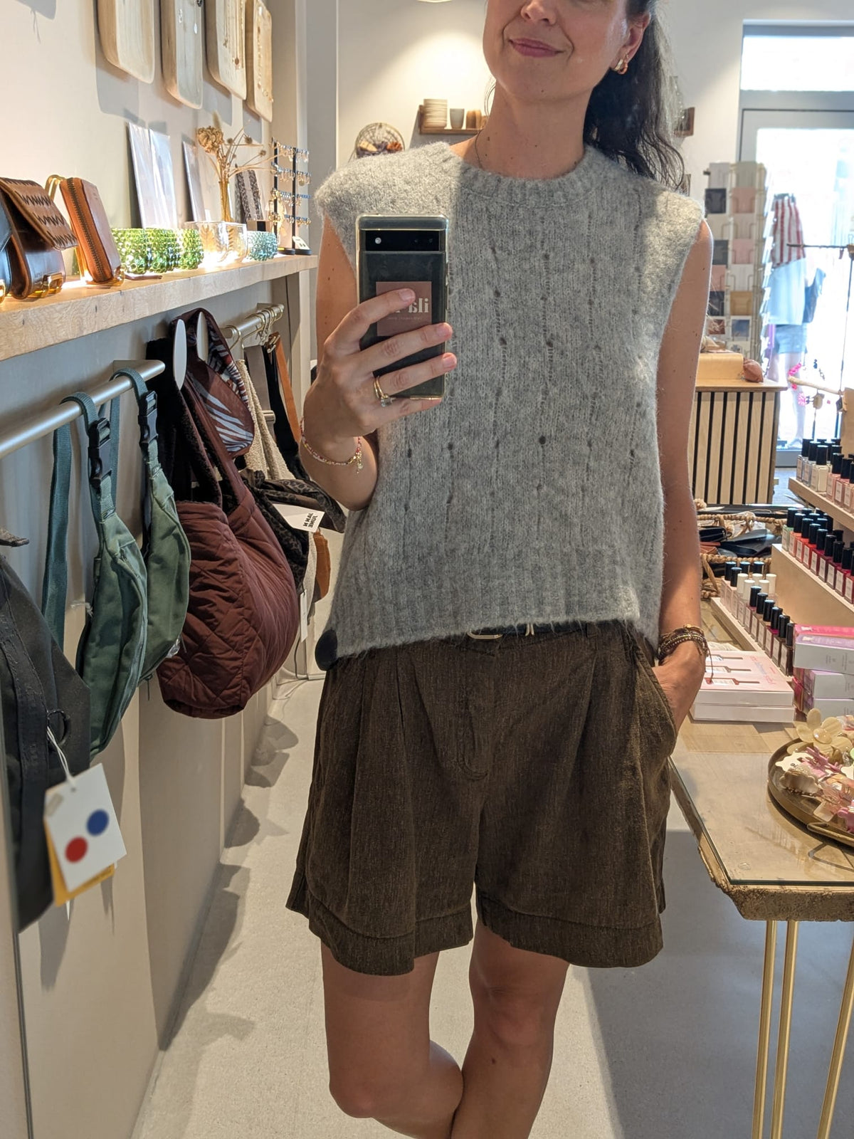 Pullunder grey melange | LANIUS