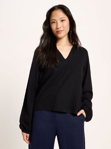 Blusenshirt GOTS black | LANIUS