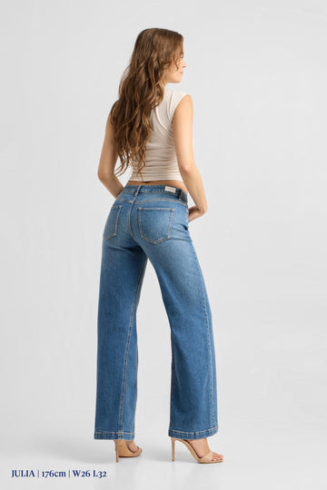 Jeans TWEET Minimal Stretch - Retro Flare Vintage Blue 219 | DAWN