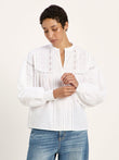 Spitzenbluse GOTS white | LANIUS