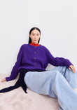 Strick Cardigan SELMAA indigo lilac | ARMEDANGELS