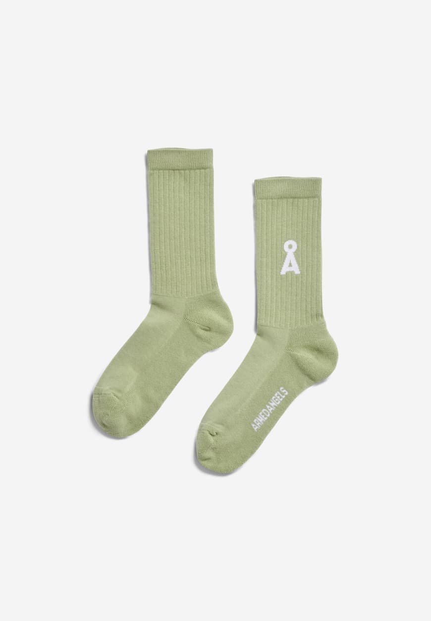 Socken SAAMUS BOLD light matcha | ARMEDANGELS