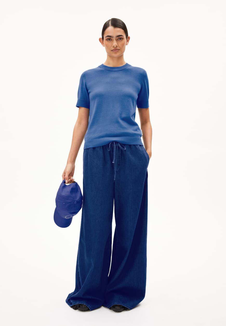 Strick T-Shirt SILJIAAS dark morning | ARMEDANGELS