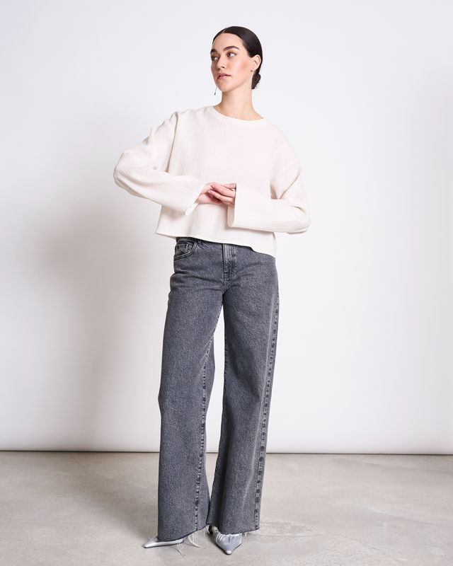 CRINKLE BLOUSE YAME WHITE | Jan ´n June