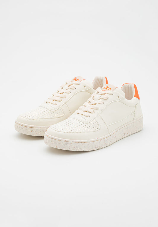 Sneaker OPEN21 ecru / orange | RICE