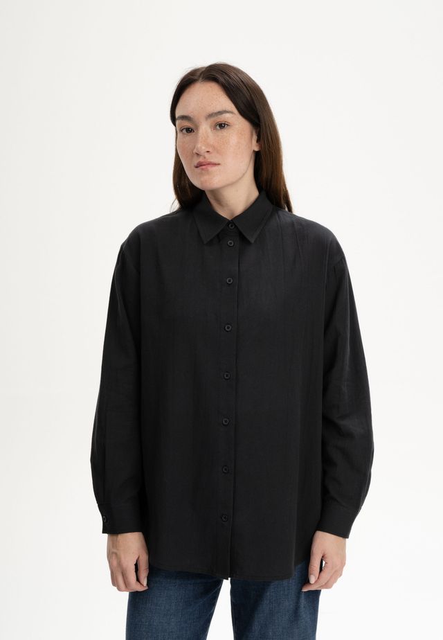 Shirt NAITEE charcoal black | MELAWEAR