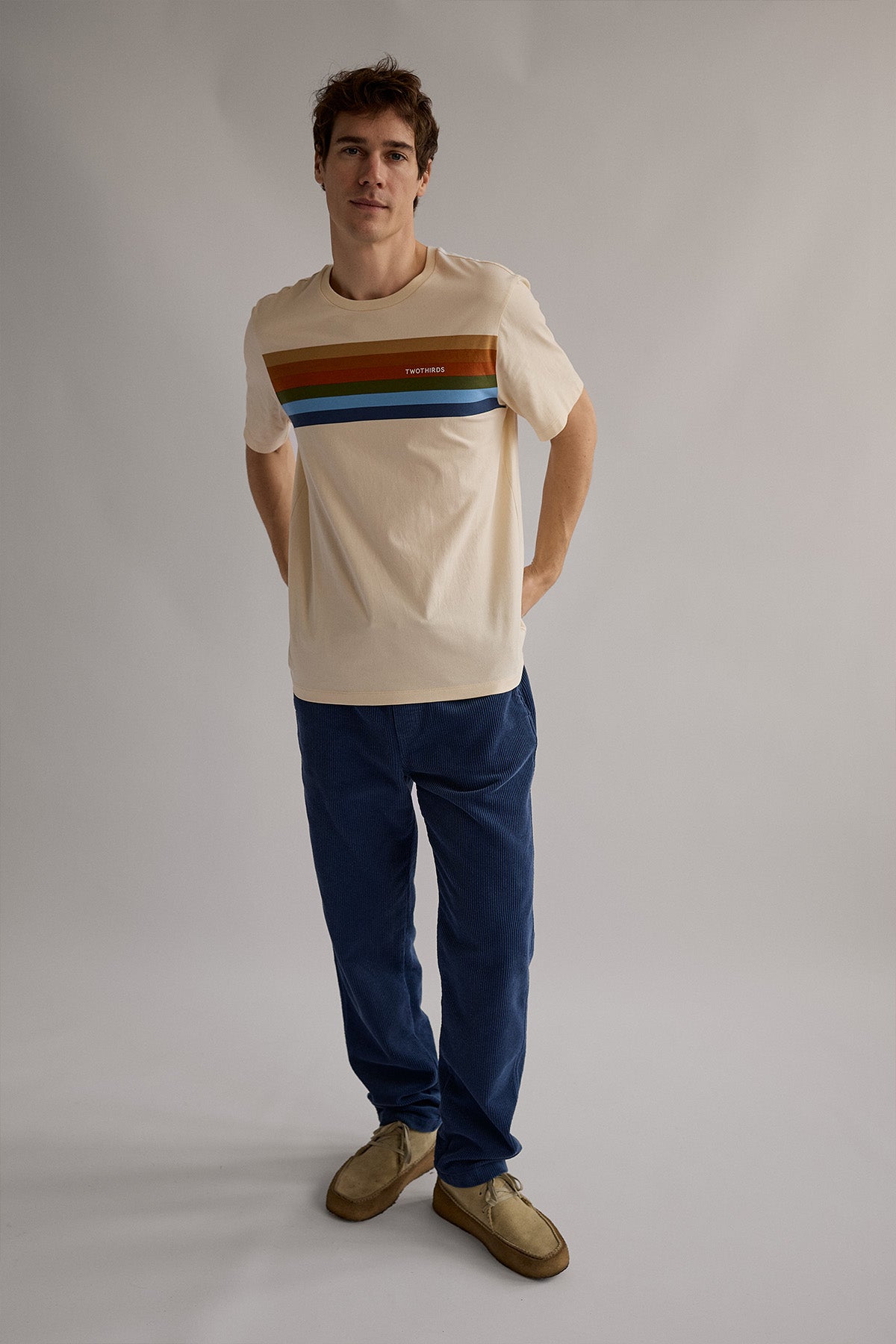 T-Shirt POPO vintage ecru | TWOTHIRDS