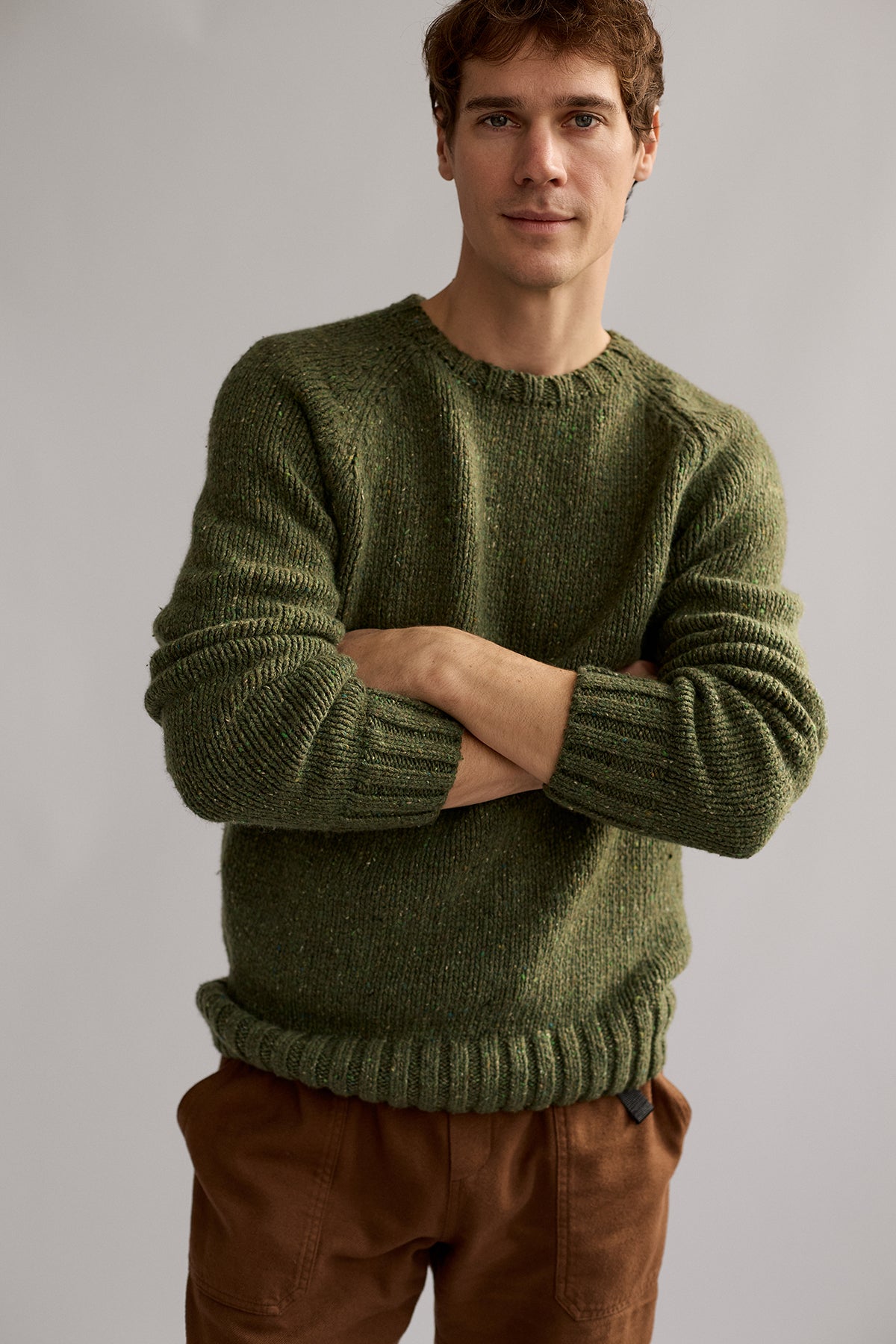 Pullover GOLDEN moss green | TWOTHIRDS