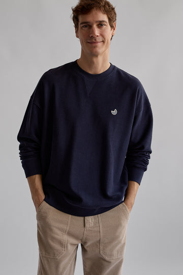 Sweatshirt MIDDELHAGEN navy | TWOTHIRDS