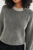 Pullover MURVAGH black-white  | TWOTHIRDS
