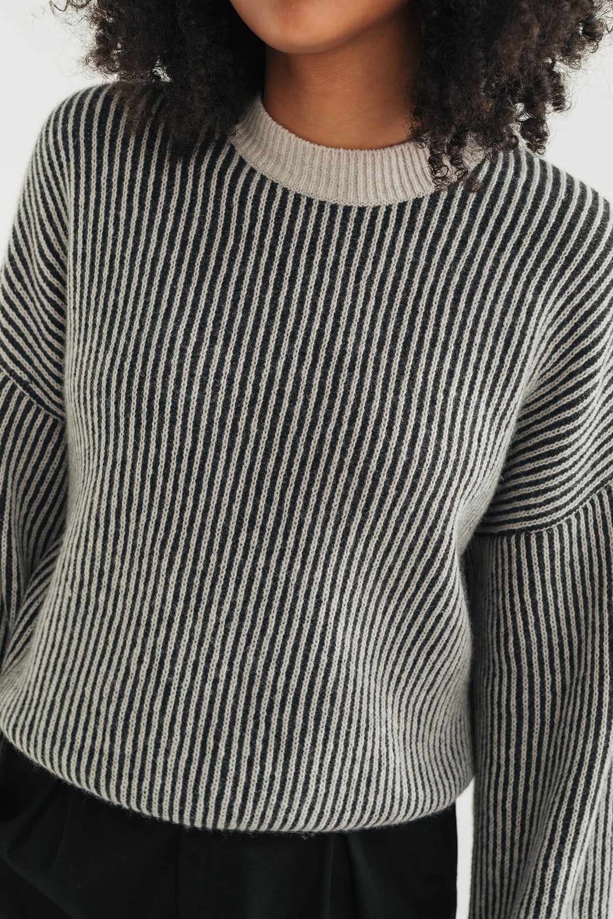 Pullover MURVAGH black-white  | TWOTHIRDS