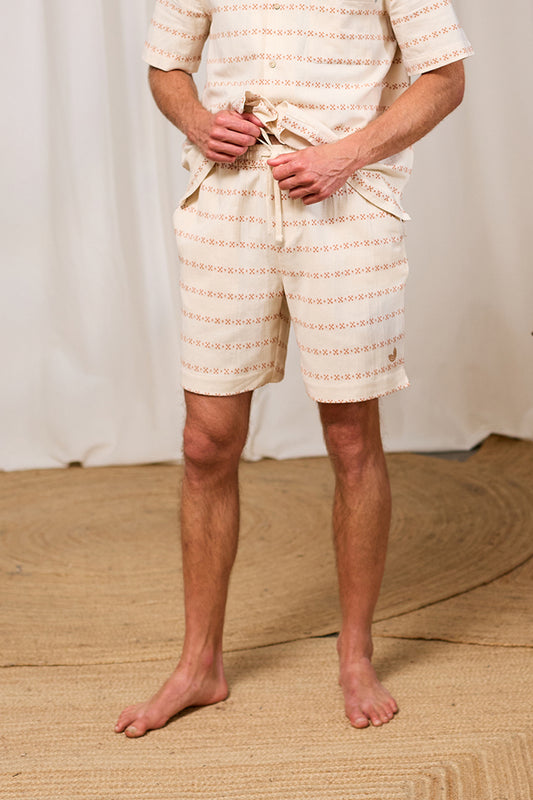 Shorts NEUBUKOW ECRU/ADOBE JACQUARD | TWOTHIRDS