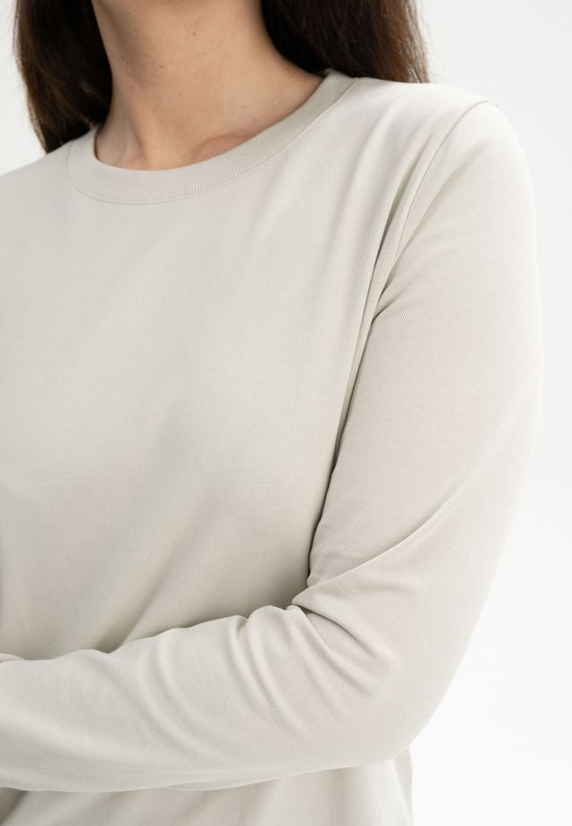 Langarmshirt schwer AASTHA birke | MELAWEAR