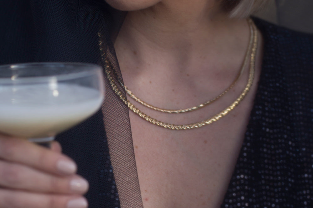 HEARTS NECKLACE Brass | KLIMBIM