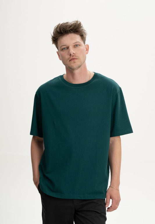 Oversized T-Shirt schwer BHAJAN deep sea | MELAWEAR
