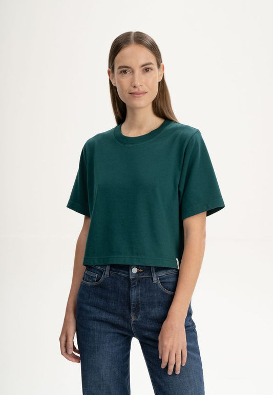 Cropped T-Shirt heavy JOSHNA deep sea | MELAWEAR