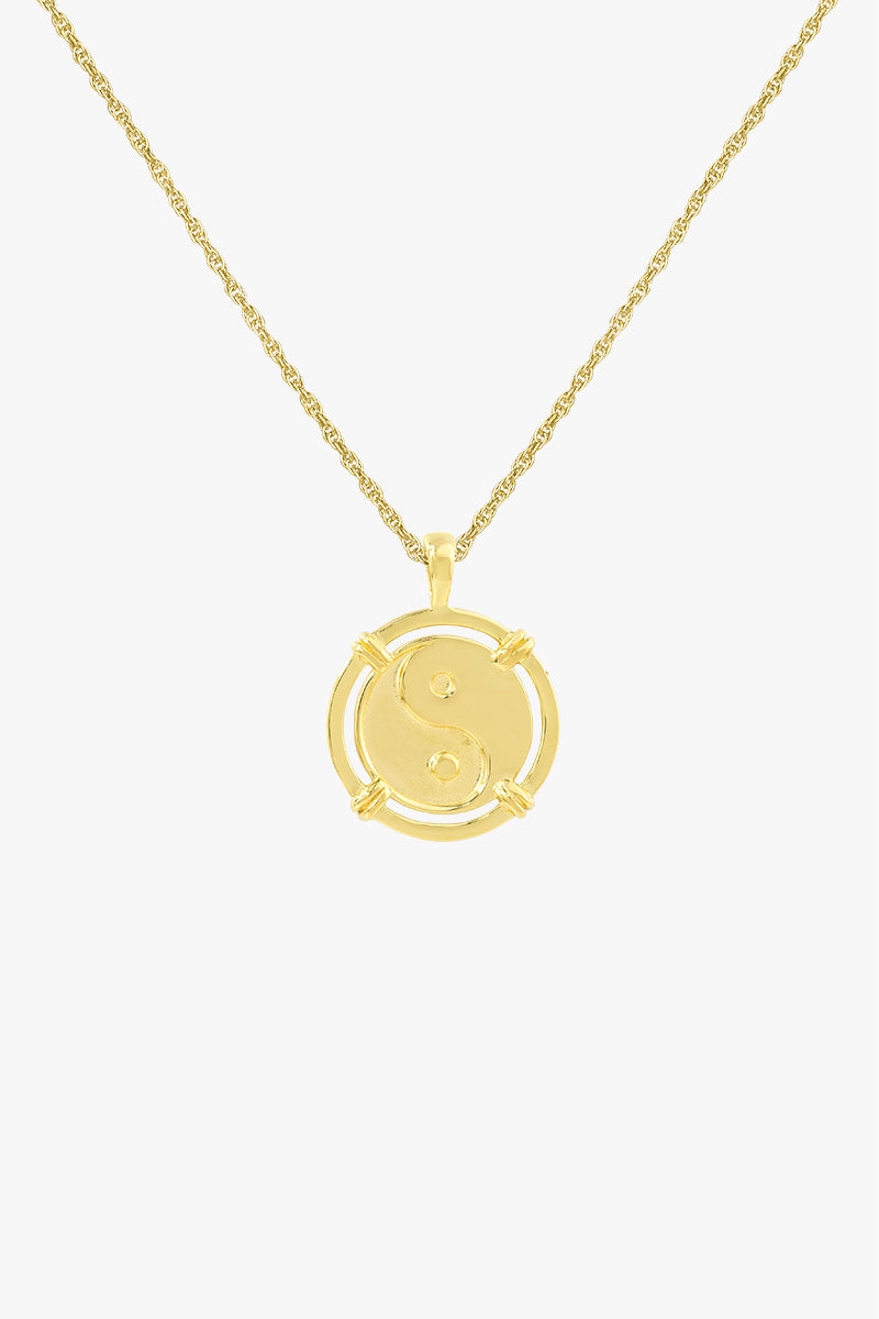 Anhänger Yin Yang Coin pendant Gold | wildthings