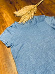 T-Shirt NAGO Leinen blue iris | SKFK