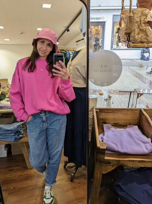 Bucket Hat Seersucker Pink | DEDICATED