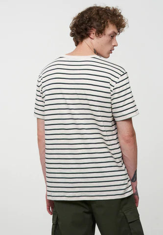 T-Shirt CACAO STRIPES summer sand | recolution