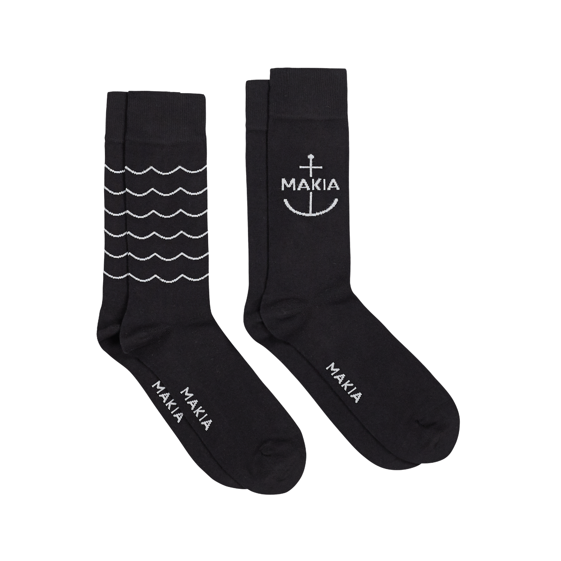 Frey two pack of socks black | MAKIA
