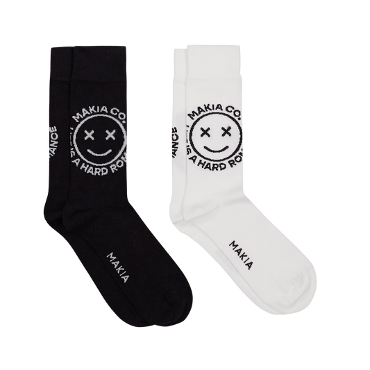 Dizzy two pack of socks black/white | MAKIA