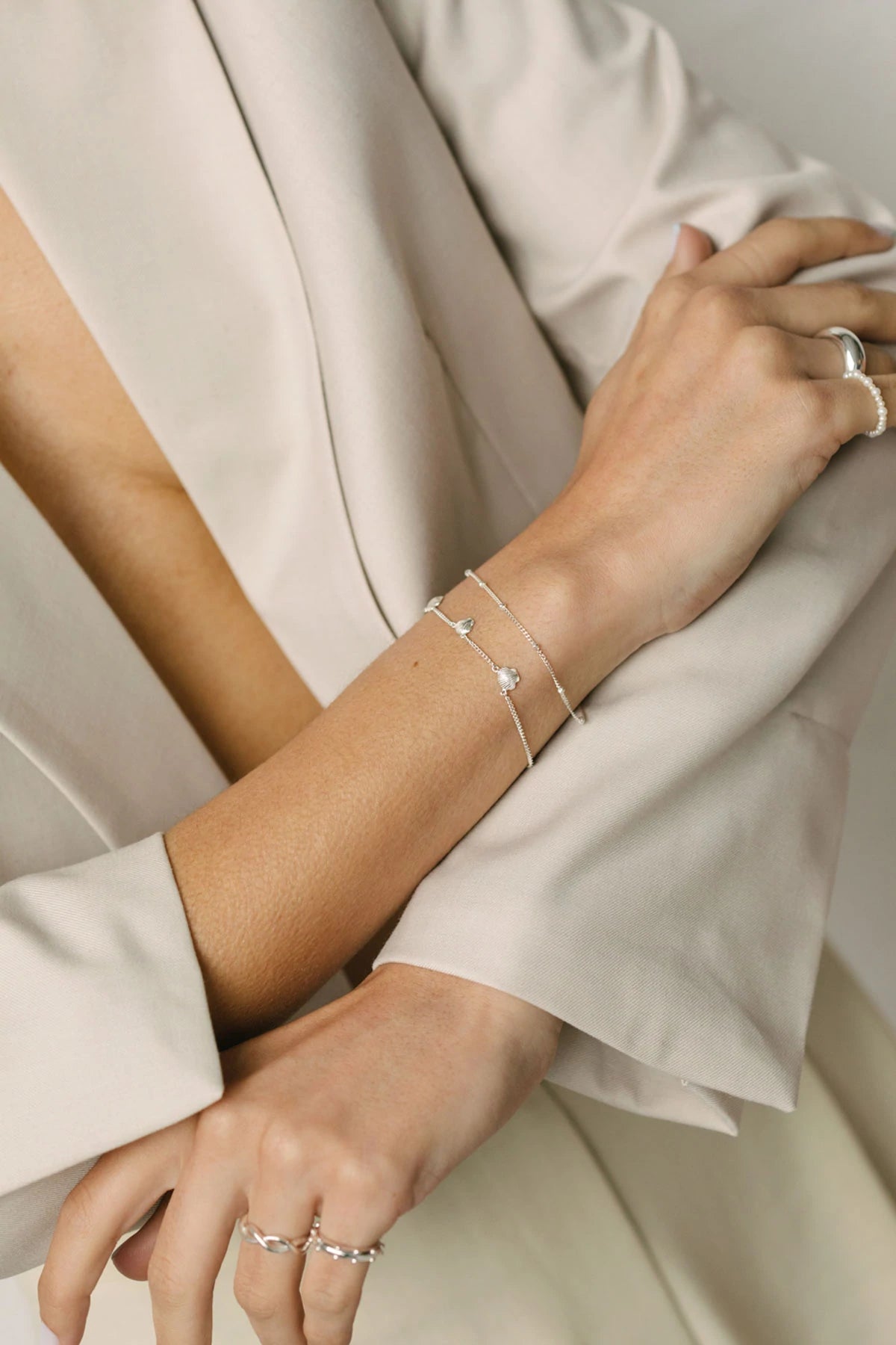 Armband Stud chain bracelet silber | wildthings