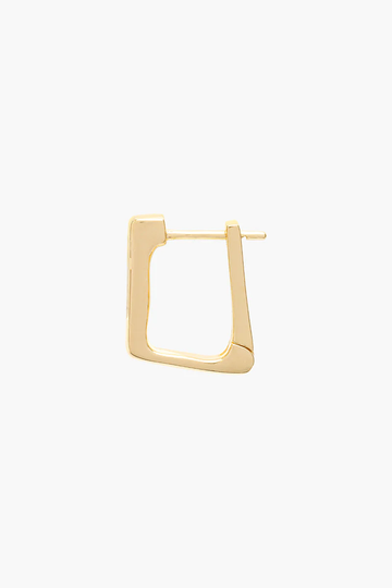 Ohrring Basic rectangle hoop Gold | wildthings