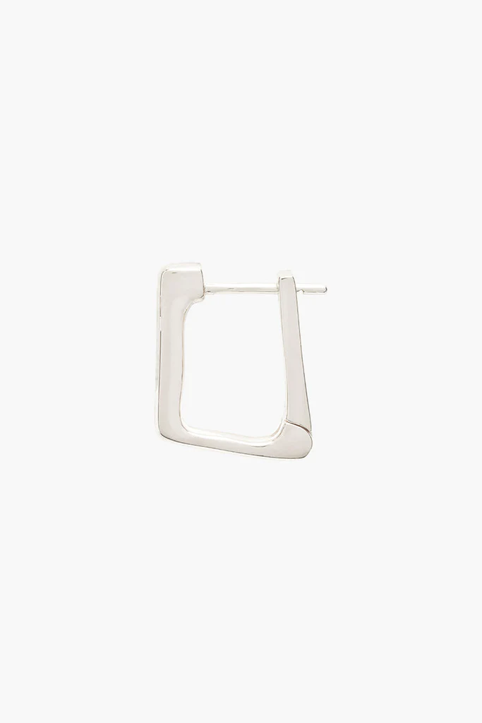 Ohrring Basic rectangle hoop Silber | wildthings