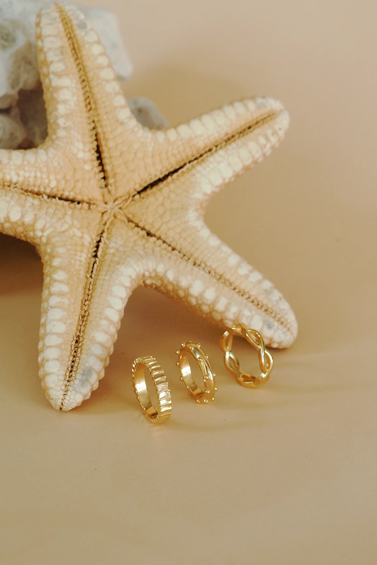 Ring Seahorse pattern Gold | wildthings