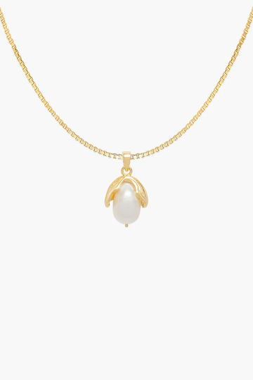 Anhänger Pearl leaf pendant Gold | wildthings