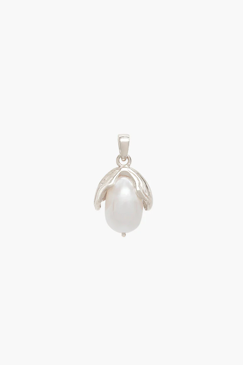 Anhänger Pearl leaf pendant Silber | wildthings