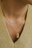 Kette Small bar necklace Gold | wildthings