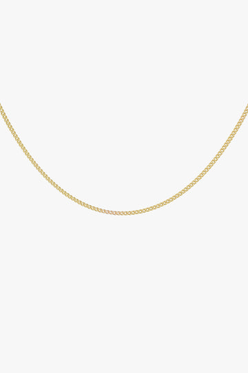 Kette curb chain necklace Gold 45 cm | wildthings