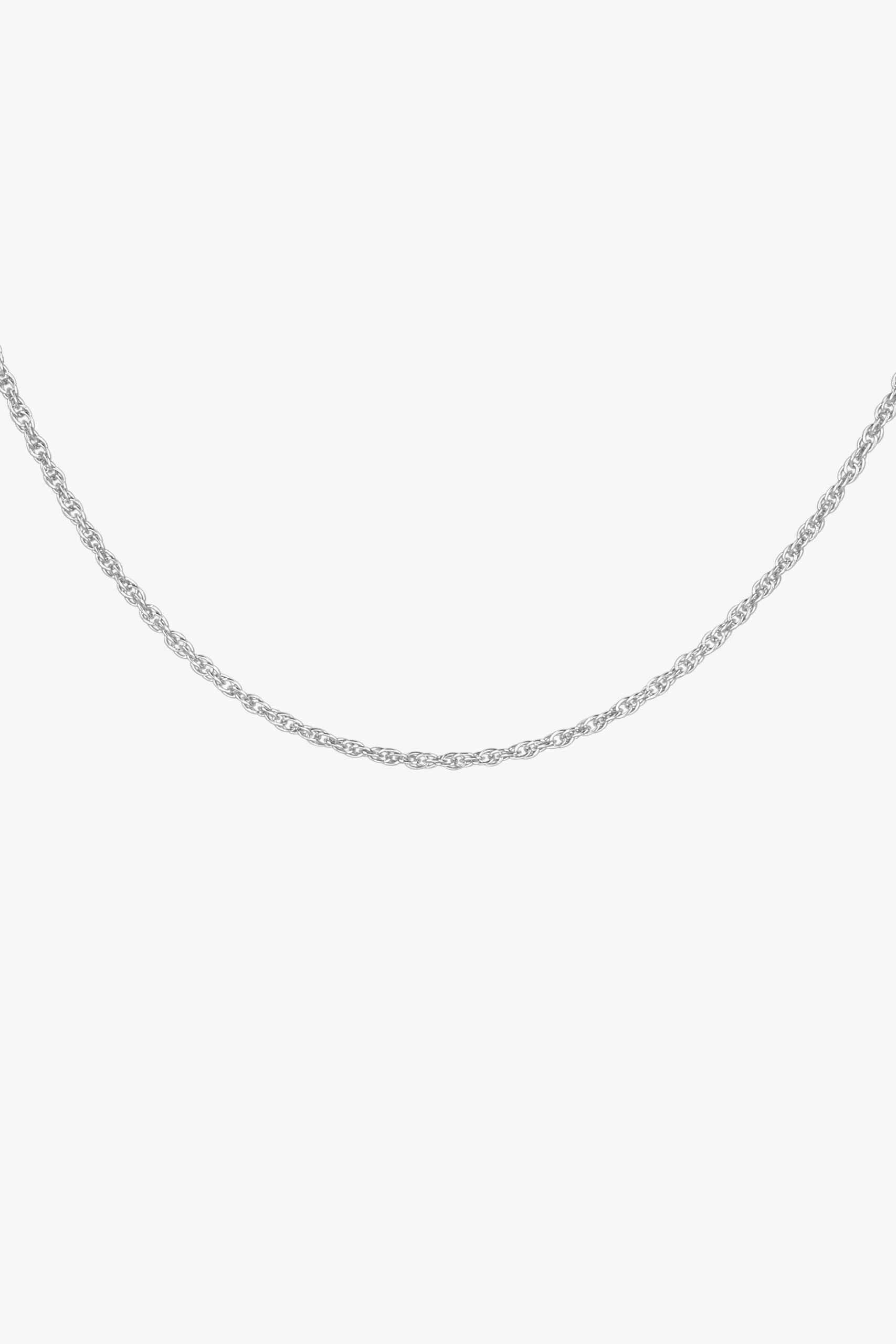 Kette Rope chain necklace Silber 45 cm | wildthings