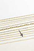 Kette curb chain necklace Gold 45 cm | wildthings