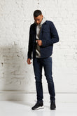 Jeans Steve slim overdye high flex blue with grey | wunderwerk